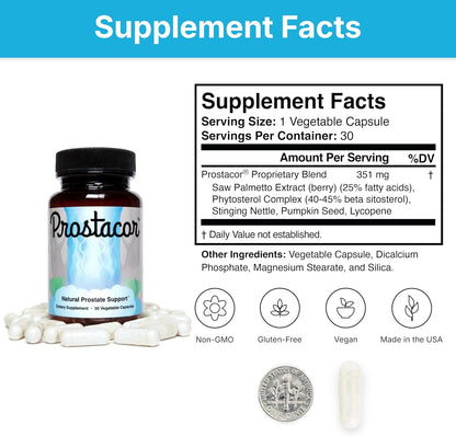 Prostacor Prostate Support – 30 Capsules