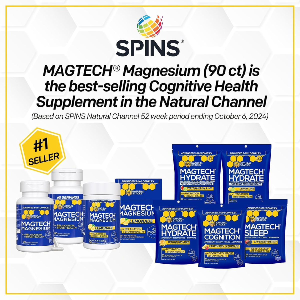 Natural Stacks MagTech Magnesium Complex, 90 Capsules