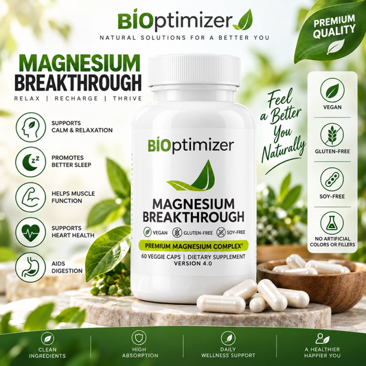 BIOptimizers Magnesium Breakthrough 500mg – Sleep & Stress