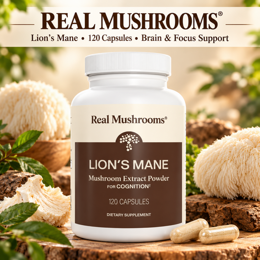 Real Mushrooms Lion's Mane – 120 Capsules