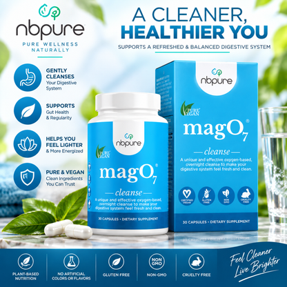 nbpure MagO7 Natural Colon Cleanse & Detox – 30 Capsules