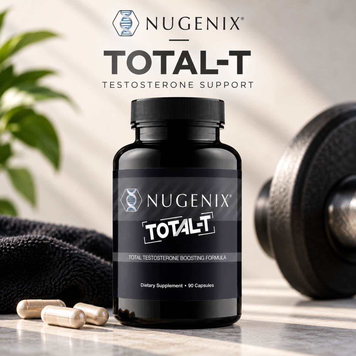 Nugenix Essentials Tongkat Ali & Total-T Testosterone Booster for Men