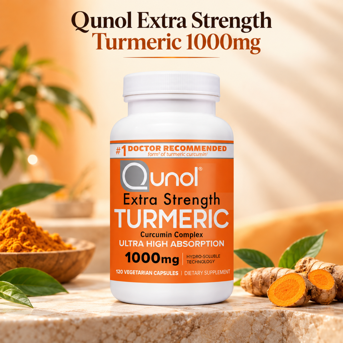 Qunol Turmeric Curcumin 1000mg – 120 Count