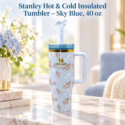 Stanley Hot & Cold Insulated Tumbler – Sky Blue, 40 oz