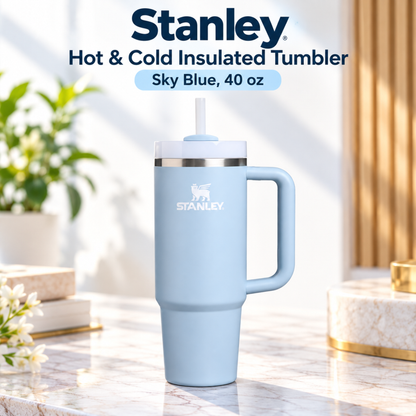 STANLEY Quencher H2.0 FlowState Tumbler – 30 oz, Blue Dream Stone