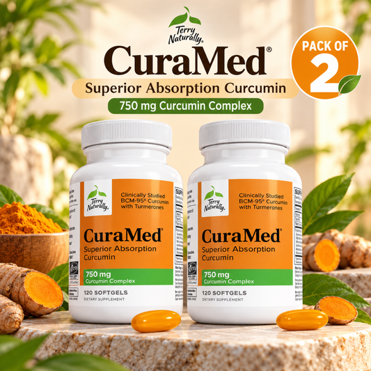 Terry Naturally CuraMed 750mg – 120 Softgels (Pack of 2)