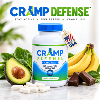 Cramp Defense Leg Cramps Pills – Organic Magnesium Supplement
