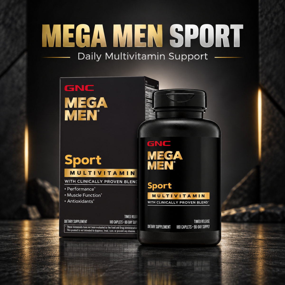 GNC Mega Men Sport Multivitamin – 180 Count