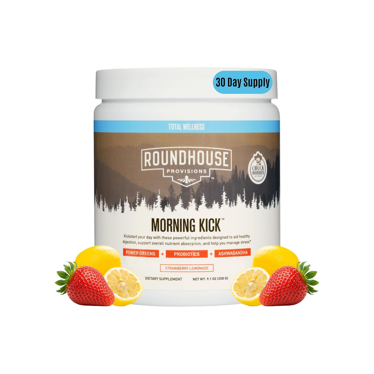 Morning Kick Greens – Strawberry Lemonade