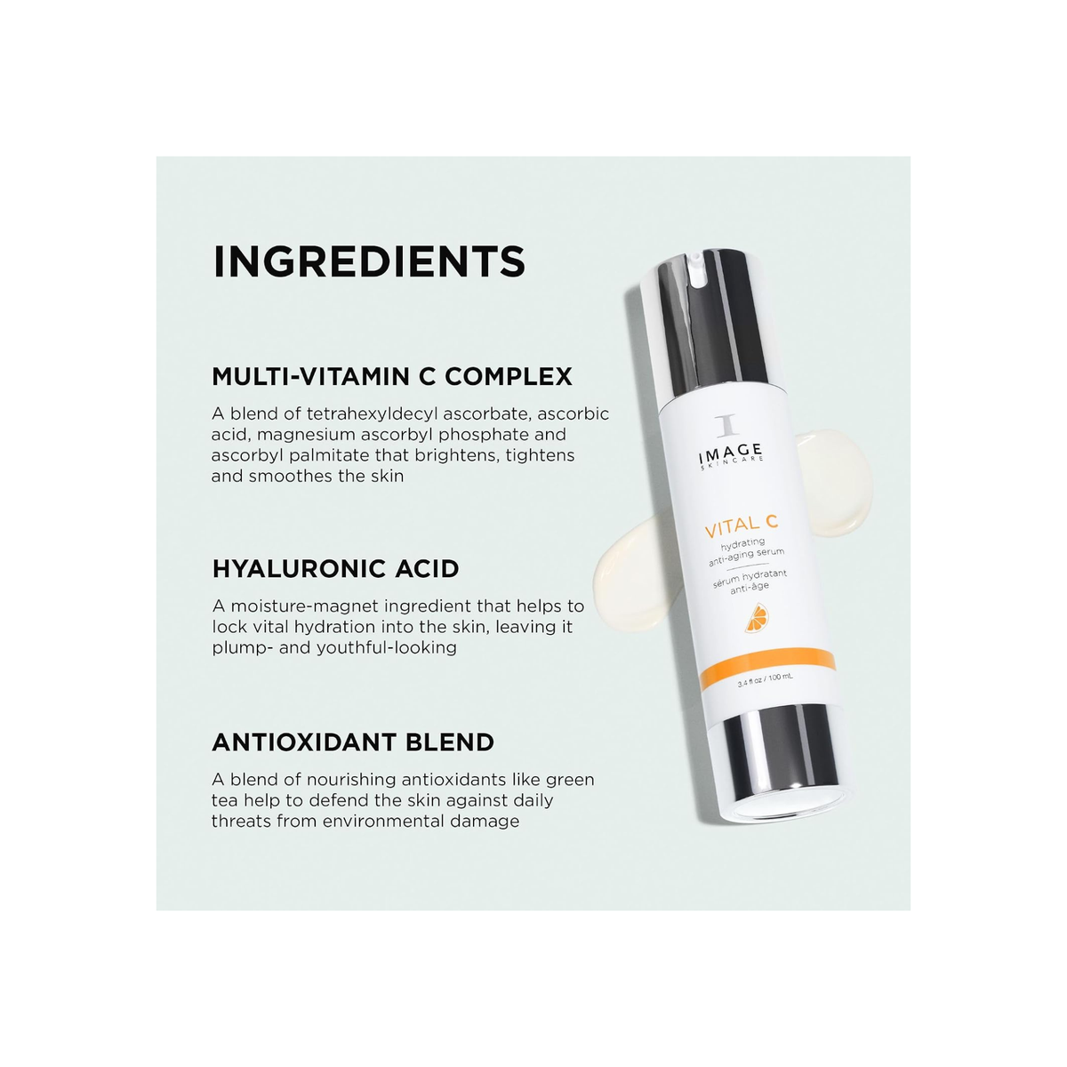 IMAGE Skincare VITAL C Hydrating Face Serum – Vitamin C & Hyaluronic Acid