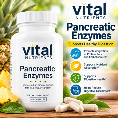 Vital Nutrients Pancreatic Enzymes 1,000 mg 90 Capsules