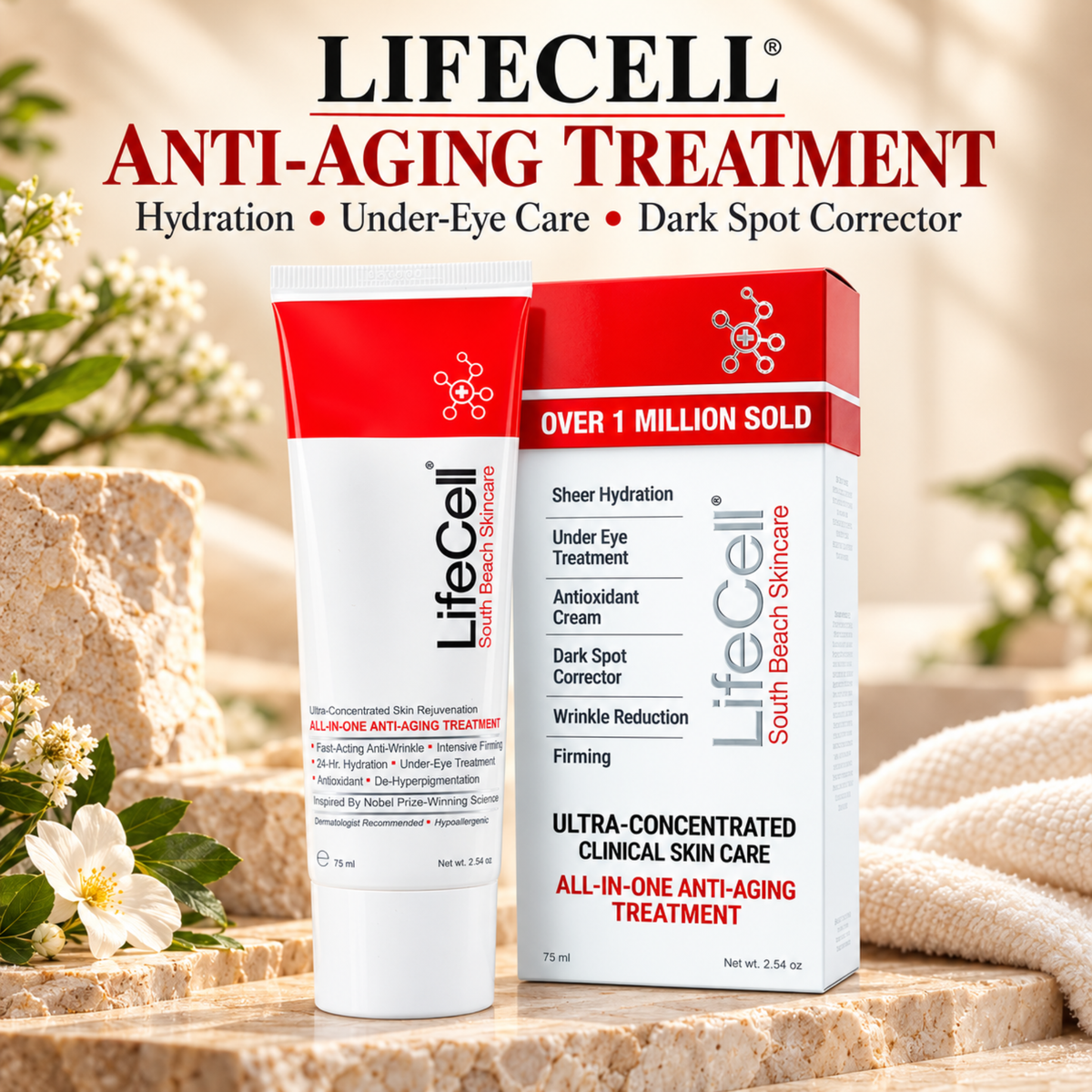 LifeCell All-in-One Anti-Aging Cream, 2.54 oz