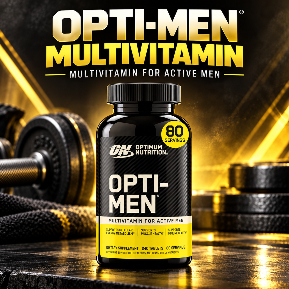 Optimum Nutrition Opti-Men Multivitamin, 240 Tablets