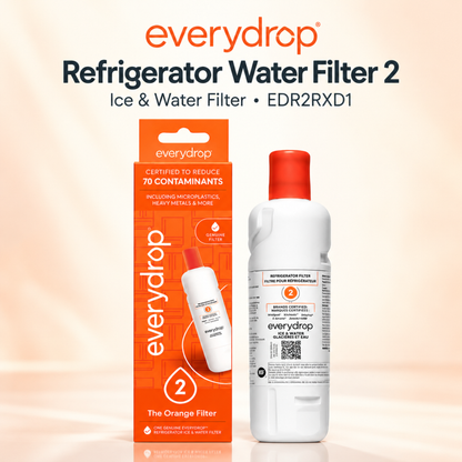 Everydrop by Whirlpool Ice & Water Filter 2 EDR2RXD1, Orange