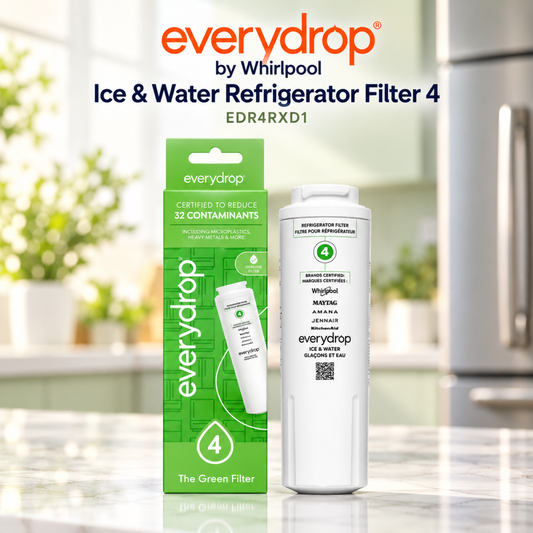 Everydrop by Whirlpool Ice & Water Filter 4 EDR4RXD1, Green